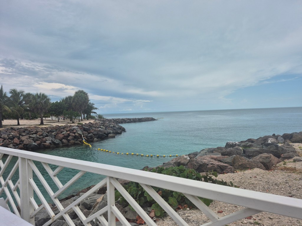 View of ocean from a bridge